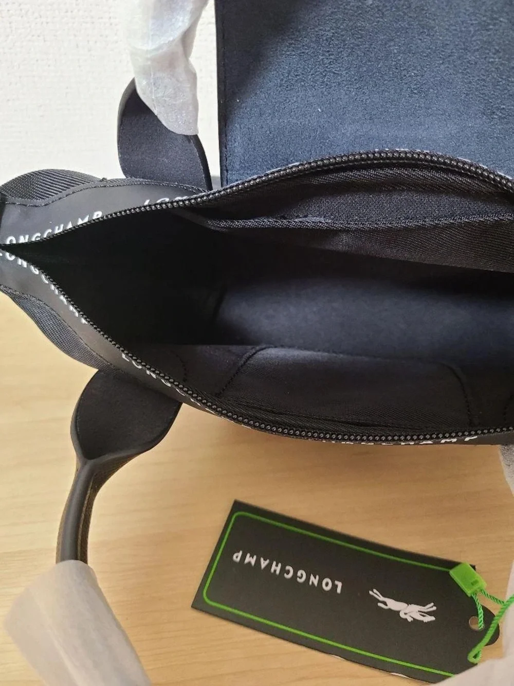 NWT Longchamp Le Pliage Energy Black Handbag Mini Pouch 2Way Crossbody Tote XS - Picture 6 of 7